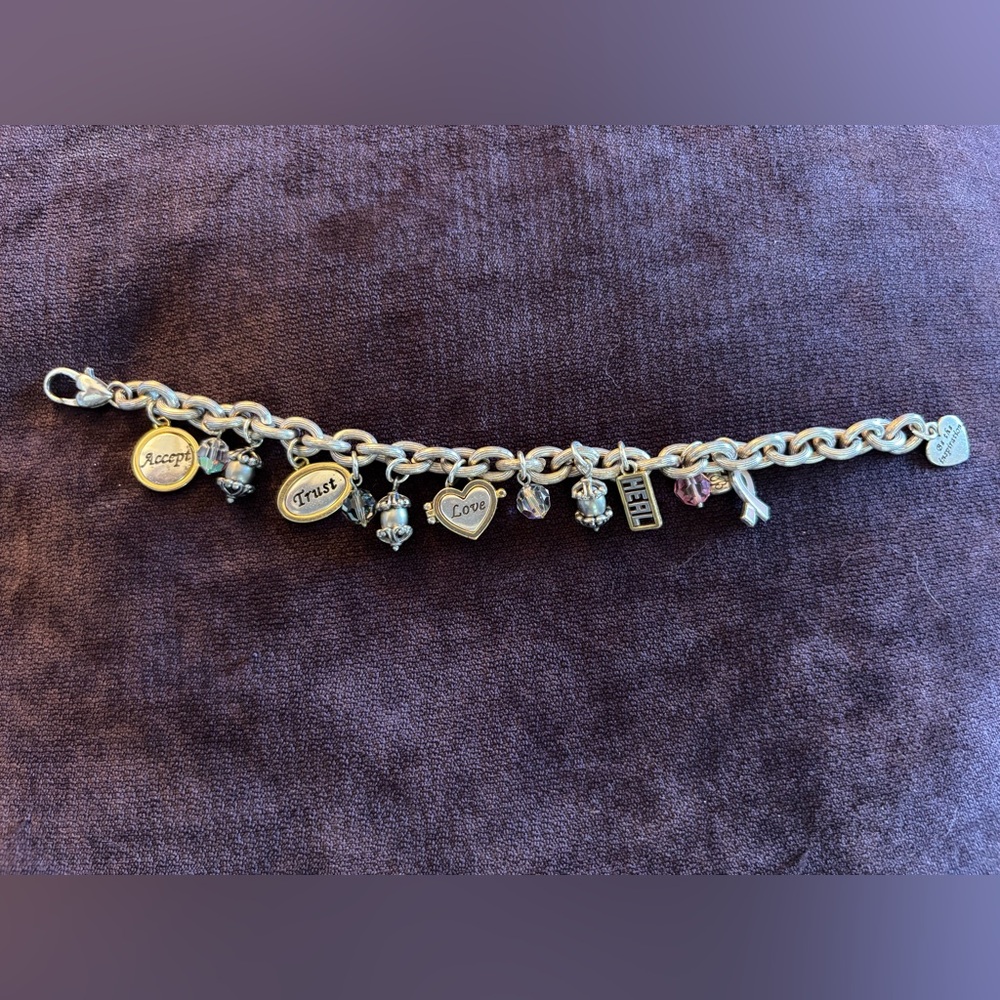 BRIGHTON Sterling Silver Charm Bracelet Limited Edition